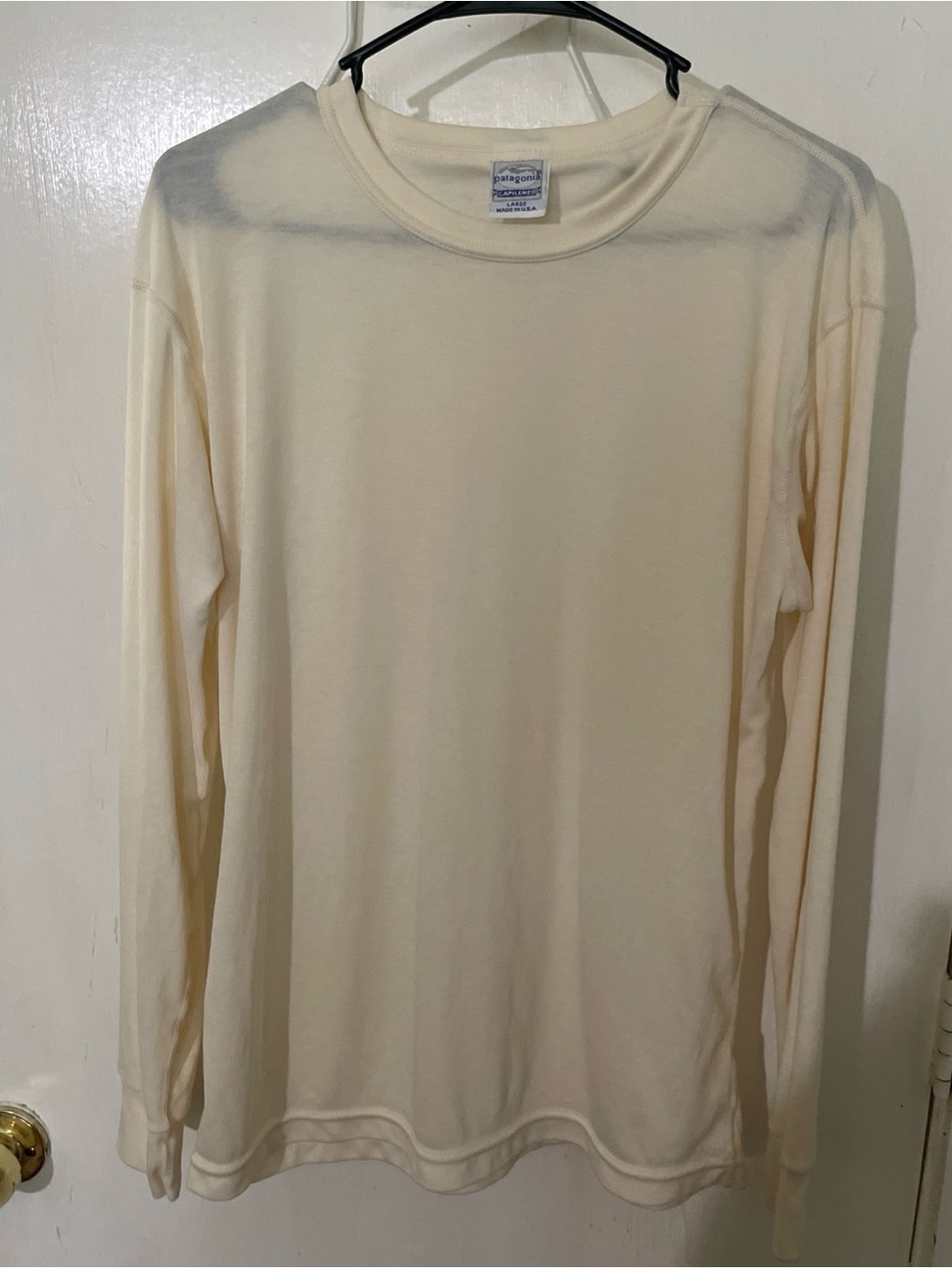 Patagonia Shirt Adult Sz Large Capilene Layering Outdoor Casual Top Lightweight